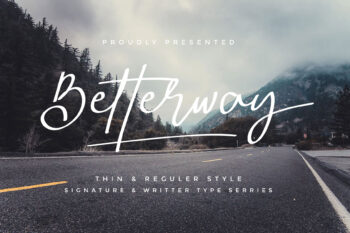 Betterway handwritten font