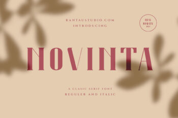 Novintha Classy serif font
