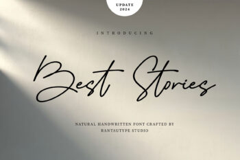 Best Stories Natural Handwritten Font