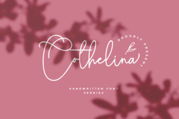 Cothelina handwritten font