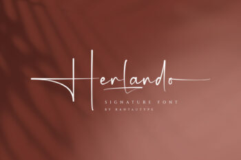 Herlando Signature Font
