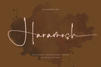 Haramosh Elegant Signature font