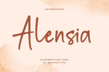Alensia Handwritten Font