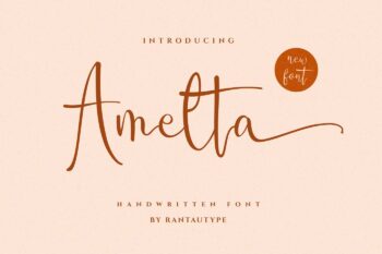 Amelta Handwritten Font