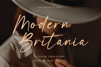 Modern Britania Stylish Signature Font