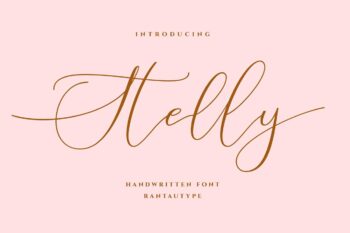 Stelly Calligraphy Handwritten Font