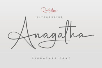 Anagatha Signature Font