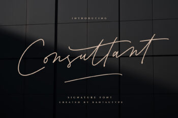 Consultant Signature Pen Font