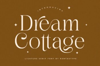 Dream Cottage Modern Ligature Serif Font