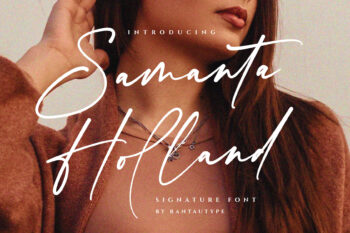 Samanta Holland Modern Signature Font