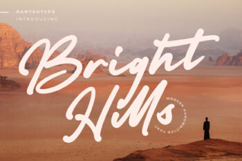 Bright Hills Modern Handwritten Font