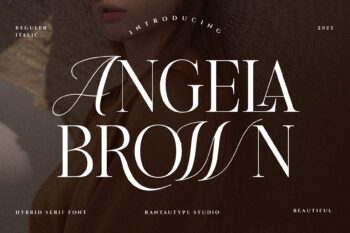 Angela Brown Serif Combination Font