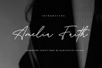 Amelia Faith Monoline Font