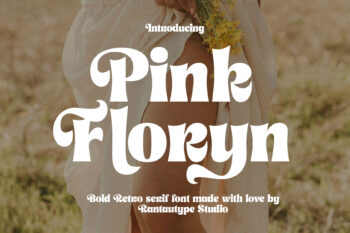 Pink Floryn Bold Retro Serif Font