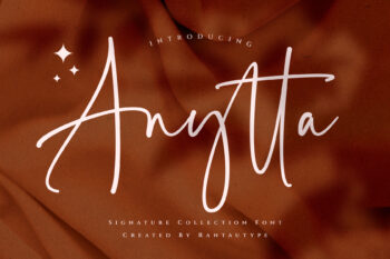 Anytta A Signature Font