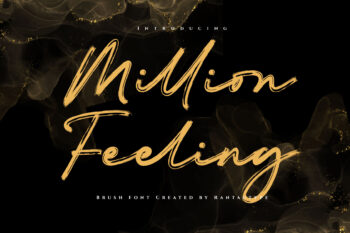 Million Feeling A Brush Font