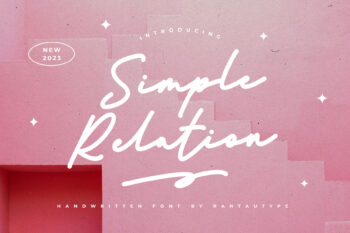 Simple Relation Modern Font