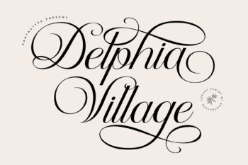 Delphia Village Calligraphy Script Font