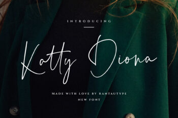 Katty Diona Signature Font