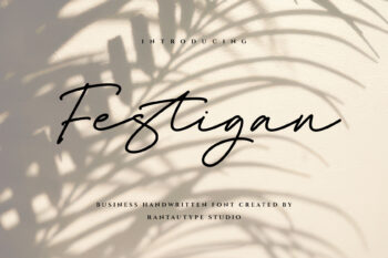 Festigan Business Handwritten Font