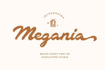 Megania Brush Script Font
