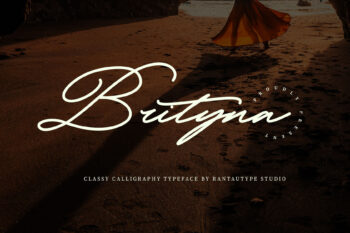 Brityna Calligraphy Font