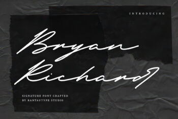 Bryan Richard Signature Font