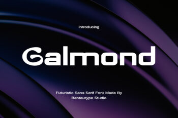 Galmond Modern Futuristic Font