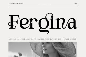 Fergina Modern Ligature Font