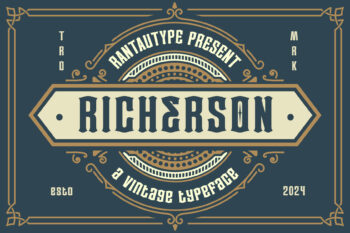 Richerson A Vintage Typeface