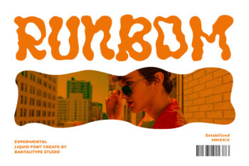 Runbom Experimental Display Font