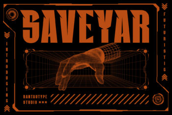 Saveyar A Futuristic Font