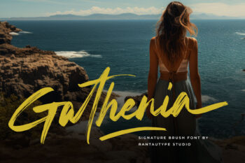 Gathenia Signature Brush Font