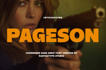 Pageson Bold Condensed Font