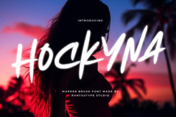 Hockyna Marker Brush Font