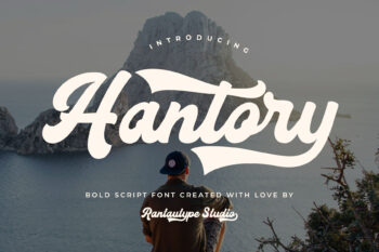 Hantory Bold Script Font