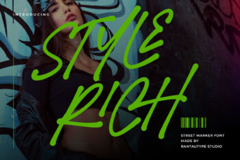 Style Rich Street Marker Font