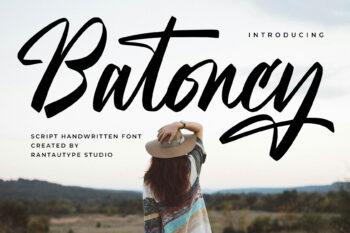 Batoncy Script Handwritten Font