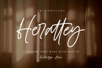 Herattey Signature Font
