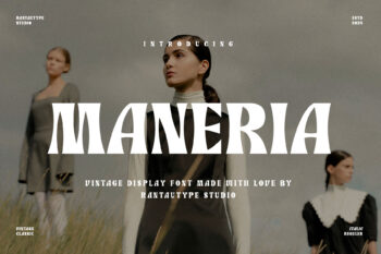 Maneria Display Vintage Font