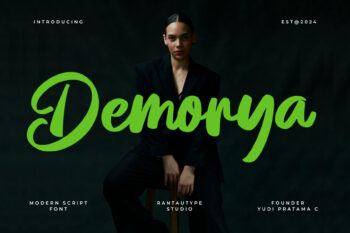 Demorya Bold Script Font