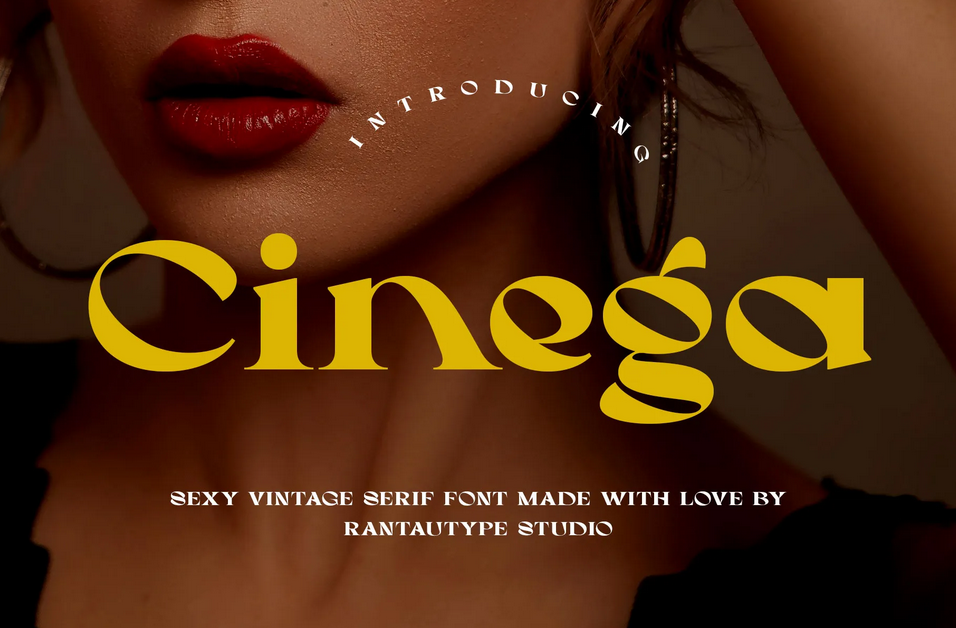 16. Cinega Sexy Vintage Serif Font