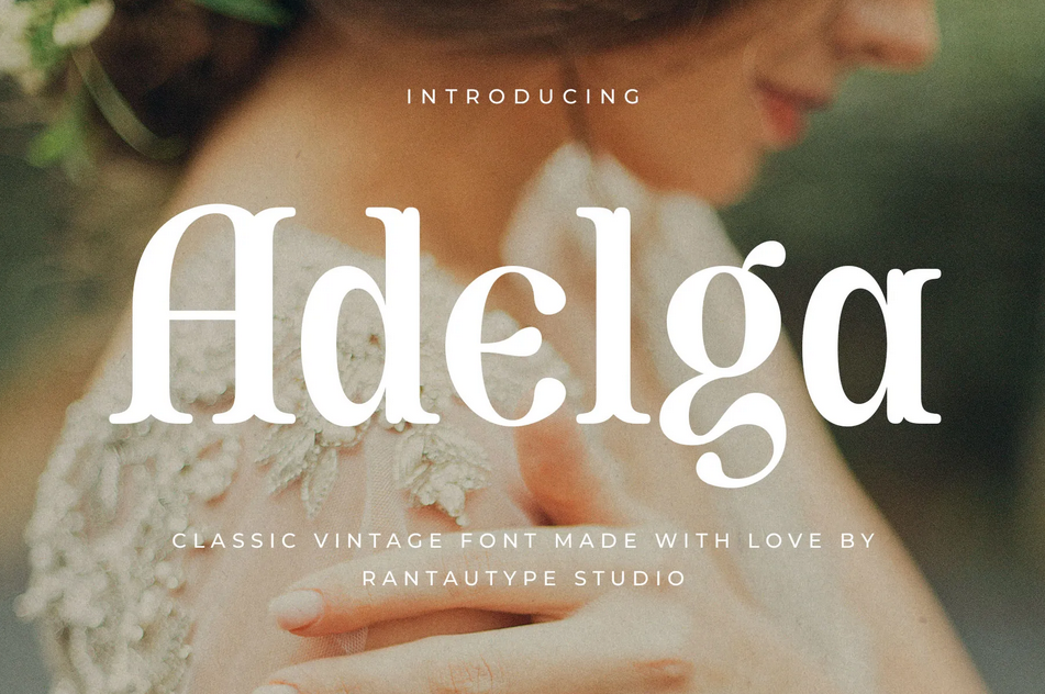 17. Adelga Classic Vintage Font