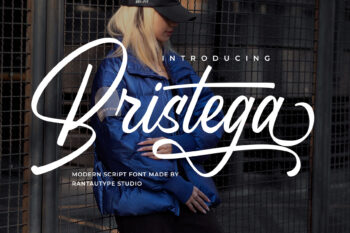 Bristega Modern Script Font