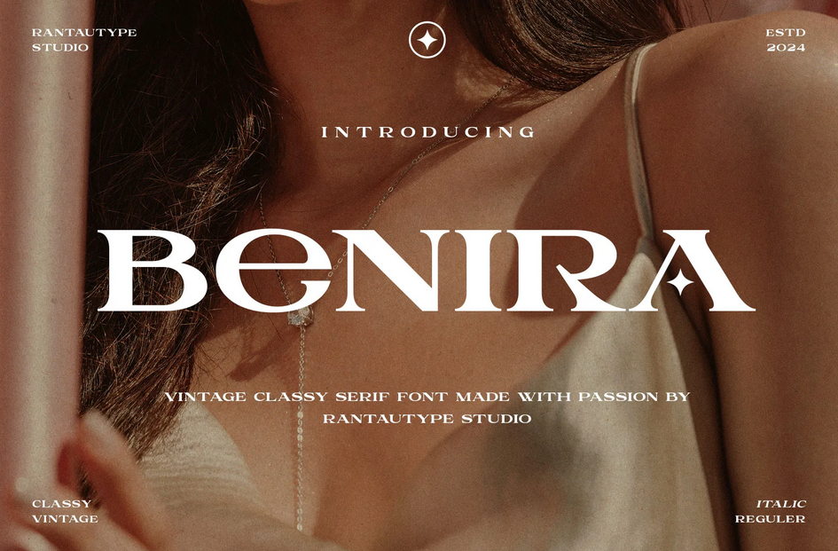 21. Benira Vintage Classy Serif Font