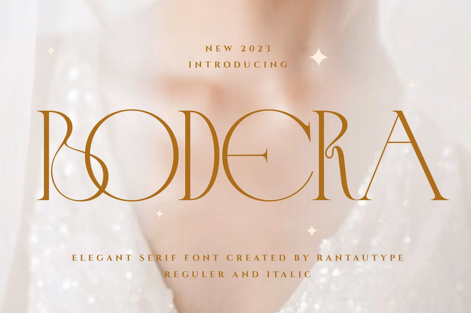 10. Bodera Elegant Display Serif Font
