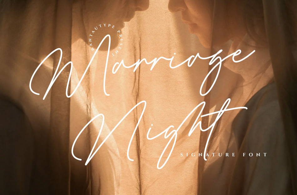 15. Marriage Night Handwritten Font
