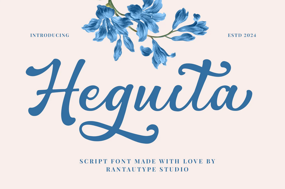 20. Heguita Modern Script Font