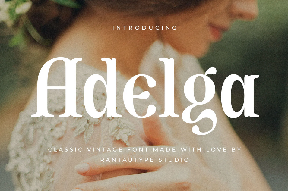 24. Adelga Classic Vintage Font
