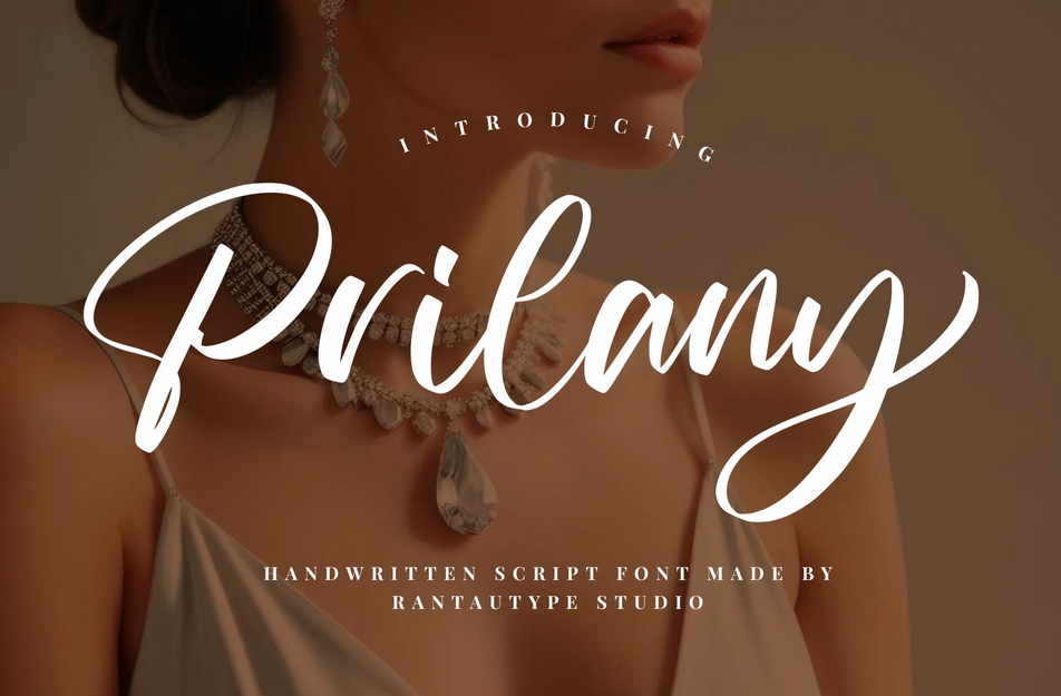 25. Prilany Handwritten Script Font